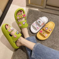 Summer Women Slippers Jelly Shoes EVA Soft Foam Home Slides Woman Cute Unicorn Bow Flip Flop Female Casual Outdoor Beach Sandals