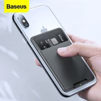 【Enjoy electronic】 Baseus Universal Phone Back Slot Card Wallet Case For iPhone X Xs Luxury 3M Sticker Silicone Phone Pouch Case For Samsung Xiaomi