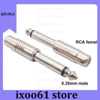 ixoo61 store 6.35mm Mono male RCA Female Jack Audio Adapter 6.5 MM 1/4" Male Plug Mono Adapter Connector converter TS