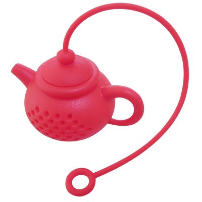 【CC】✹❄  1Pcs Teapot-Shape Infuser Strainer Silicone Filter Diffuser Teaware Accessory