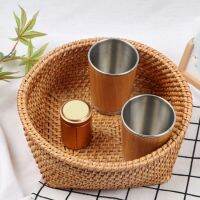 Woven Fruit Bun Round Storage Basket Personalized Hand-Woven Picnic