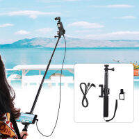 สำหรับ DJI Pocket 2 Extension Pole Selfie Stick มือถือ Gimbal Stabilizer พร้อมศัพท์ Mount cket Clamp Extension Pole อุปกรณ์เสริม