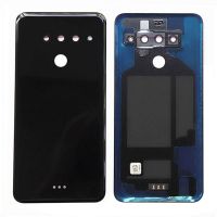 กระจกประตูแบตเตอรี่หลังหลัง LG V50สำหรับ LG V50 Thinq 5G อะไหล่ที่เปลี่ยนฝาครอบหลัง V500EM LM-V500N พร้อมโลโก้