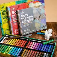 Soft Oil Pas ชุดศิลปิน Crayon Macaron Morandi 243648สี Charcoal Sticks อุปกรณ์ศิลปะสำหรับเด็กเริ่มต้นนักเรียน