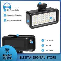 Blesiya อุปกรณ์ไฟดำน้ำสำหรับถ่ายใต้น้ำขนาด40ม. ไฟ LED 8เลนส์สี5V/2A