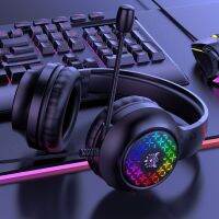 594F RGB Colorful Earpads Gaming Headset Headphone Premium Omnidirectional Microphone for PC Laptop Shocking Sound Quality