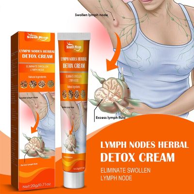 Herbal Lymphatic Detox Cream Breast Armpit Anti-Swelling Lymph Node Treatment Ointment Tongluo Relief Pain Medical Ointment