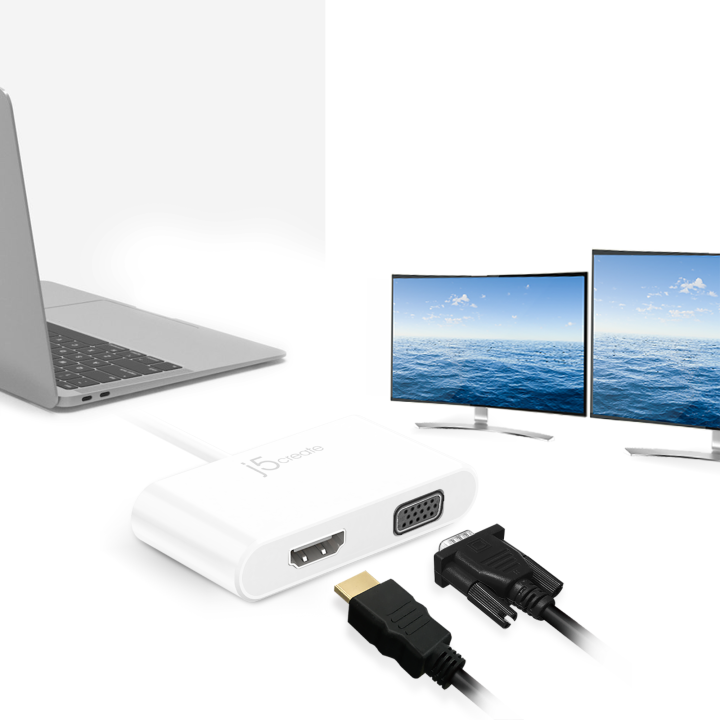 j5create-jca174-usb-c-to-dual-hdmi-amp-vga-multi-display-adapter-genuine-อะแดปเตอร์แปลง-hdmi-และ-vga-เป็นสาย-usb-c-ของแท้-ประกันศูนย์-2-ปี