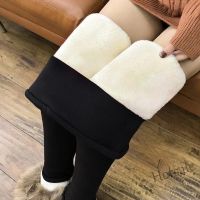 【hot sale】▨ D19 Womens Winter Warm Leggings Super-thick High Stretch Lamb Cashmere Leggins High Waist Skinny Trousers