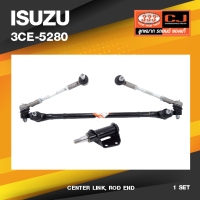 (ประกัน 6 เดือน) คันส่งกลางยกชุด ISUZU TFR 2WD / อีซูซุ ทีเอฟอาร์ ยกสูง / ปี 88-On / 3CE-5280 / พวงมาลัยขวา (CENTER LINK, ROD END) ยี่ห้อ 333 (ยกชุด)