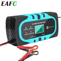 ZZOOI 12V 10A Smart Car Motorcycle Battery Charger 180W Fast Charging Pulse Repair For Car Motorcycle AGM GEL Lead Acid LCD Display