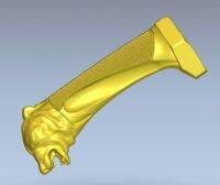 Relief มีดรุ่น3d สำหรับ Cnc ในรูปแบบไฟล์ Stl Knife_handle หัวจับรุ่น3d