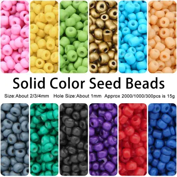 Approx.1000pcs 2mm Matellic Charm Seed Beads Czech Glass Beads DIY Bracelet  Necklace Beads For Jewelry Making DIY Sewing Crafts