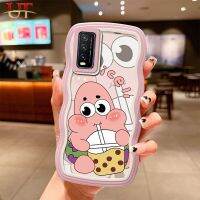 เคสด้านหลังป้องกันการตกเป็นลอนใหญ่สำหรับ VIVO Y17 Y12 Y15 Y15S Y15A Y16 VIVO 1904 1902 1901 1906น่ารักการ์ตูน SpongeBob ปลาดาวแพททริก KT ซิลิโคนนิ่มของแมวเคสโทรศัพท์ดีไซน์ใหม่เป็นลอนใหญ่