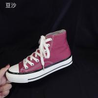 ☬◘  High help canvas shoes female low 1970 s cloth shoes for spring and name the new sneakers harajuku ulzzang street snap female shoe