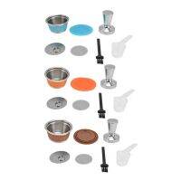 【YF】 Conjunto recarregável 2g/0.1oz da cápsula do café reusável colher resistente/conjunto durável requintado para a casa