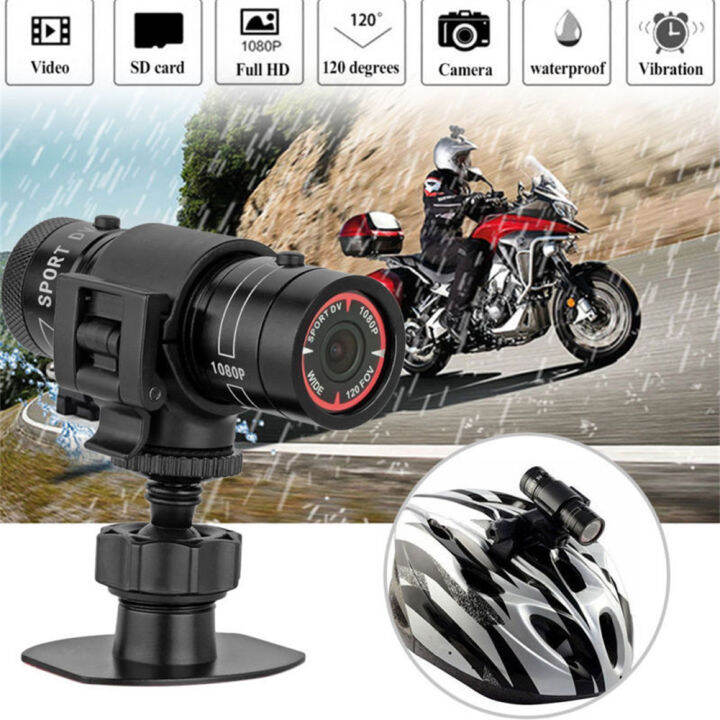 กล้องแอคชั่นขนาดเล็ก-f9-hd-1080p-หมวกกันน็อคมอเตอร์ไซค์จักรยานขนาดเล็กกันน้ำสำหรับกีฬากลางแจ้งกล้องบันทึกวิดีโอ-dv-สี-สีดำ