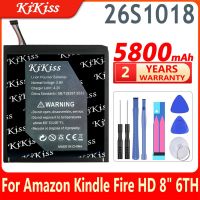 26s1018 Kikiss 5800มิลลิแอมป์ชั่วโมงสำหรับ Kindle Hd 8 6th Gen Pr53dc 28a8b8 Mc