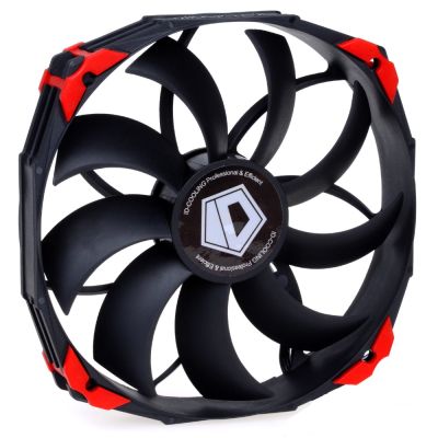ID-COOLING NO-14025 Big Airflow 140mm PWM Controlled Fan With De-vibration Rubber 76.8CFM