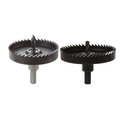 2pcs Hole Saw Tooth HSS Steel Hole Saw Drill Bit Cutter Tool for Metal Wood Alloy - 70mm &amp; 80mm