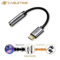 【อเนกประสงค์】 CABLETIME USB C ถึง3.5มม. แจ็คเสียง Type C ถึง3.5มม. AUX อะแดปเตอร์หูฟังสำหรับ Samsung A90 S10 Huawei Mate30 20 P30 Xiaomi C019