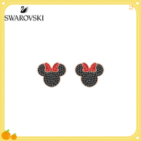 ต่างหูสวารอฟสกี้ SWAROVSKI Stud Earrings ˉMICKEY&amp;MINNIEˉDisney Cute ˉMinnie Mouse Stud Earrings Stud Earrings Womens fine jewelry