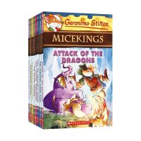 Geronimo Stilton mice 01-08 mouse reporter series Kings mouse story full color Bridge Book English original edition 8 volumes childrens and primary school students English extracurricular reading elementary chapters Book genuine Edition