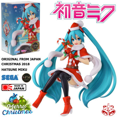 Figure ฟิกเกอร์ งานแท้ 100% Sega จาก Vocaloid Project Diva Arcade Future Tone โวคาลอยด์ โปรเจกต์ดีวา อาร์เคด Hatsune Miku ฮัตสึเนะ มิกุ Christmas 2018 ชุดคริสมาส Ver Original from Japan Anime อนิเมะ การ์ตูน มังงะ คอลเลกชัน New Collection Model โมเดล