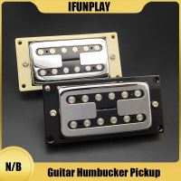 6 Senar Gitar Listrik Pickup H Type H Humbucker คอสะพานรถกระบะสไตล์ LP Gitar Kuningan Cincin 50มม./52มม.