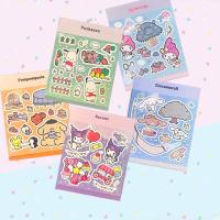 【LZ】☬☾✻  Japonês bonito Pet Adesivo Família Sanrio Mymelody Guka Laser Idol Adesivo Computador portátil Carro Bagagem Impermeável Etiqueta removível