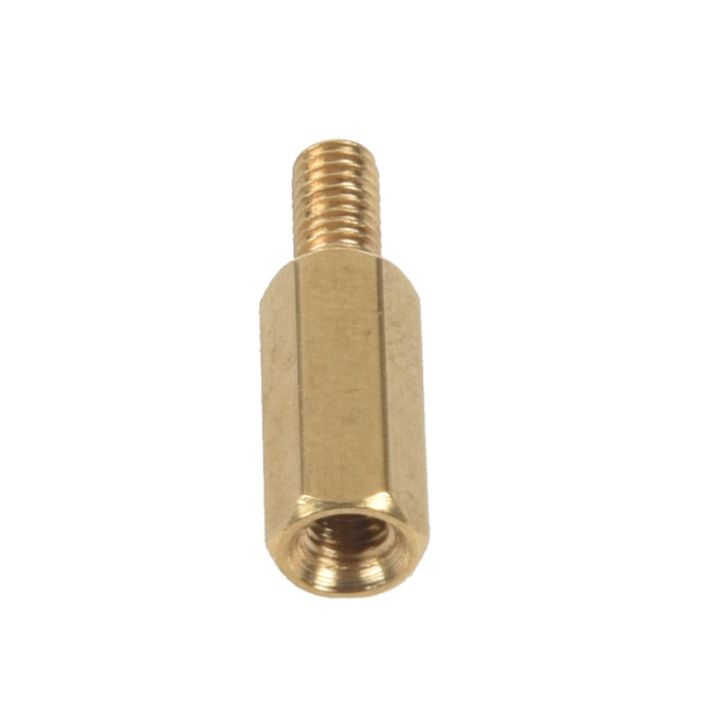 50-pcs-m3-male-x-m3-female-11mm-length-brass-screw-thread-pcb-stand-off-spacers