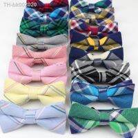 ▩✷ Men Cotton Bowtie Wedding Casual Business Bow Tie England Rainbow Plaid Striped Neck Ties Women Skinny Gravatas Cravat