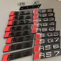 （Kvs auto parts） Audi RS โลโก้กระจังหน้า S3S4S5S6โลโก้ Q3Q5A3A8A6L ป้ายรังผึ้งรูปทรงรถ