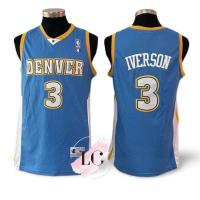 Mens N U G G E T S 3 Iverson Basketball Jersey