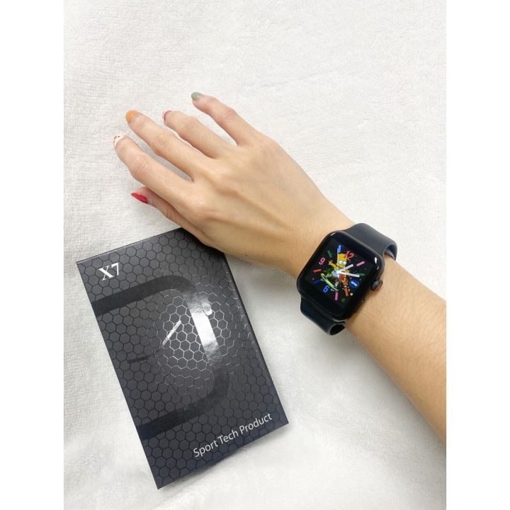 smart-watch-รุ่น-x7-นาฬิกาอัจฉริยะ-นาฬิกาสำหรับออกกำลังกาย-โทรได้-วัดอัตราหัวใจ-ออกซิเจน-เชื่อมต่อบลูทูธผ่านแอพพลิเคชั่นบนมือถือ-babina-02