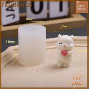 Cute Bear Silicone Mold Mini bear mold for Candle Making DIY Candle Mold  Aromatherapy Plaster Mold