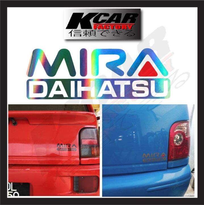 High Grade Daihatsu Mira Sticker Kereta Perodua Kancil Turbo L200S L500 L5 L2S TRXX AVANZATO R