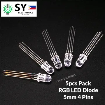 RGB LED - 5mm 4-pin Common Anode - Buy RGB LED Online at