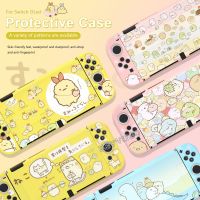 For Nintendo Switch Oled Case Cute Cartoon Shell Full Cover Split Shell Joy-Con Controller Soft TPU Protector NS Accessories