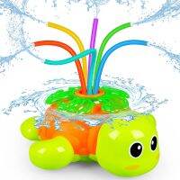 Outdoor Sprinkler for Kids Backyard Rotating Turtle Sprinkler with Swing Tube  Splashing Summer Outside Garden Lawn Water Toys Balloons