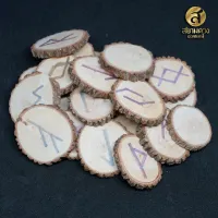 รูนส์พยากรณ์ ผลิตจากไม้ Runes Wood โดย ครูนก ศิตาพยากรณ์ สำหรับผู้เริ่มต้นเพื่อฝึกใช้งาน