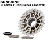 SUNSHINE Bike Hollow น้ำหนักเบาเป็นพิเศษ Cassette Flywheel 11 Speed เฟืองจักรยานถนน28/32/34/36T Freewheel
