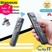 Baseus รีโมทพรีเซนไร้สาย Type c + USB Wireless Remote Control Presentation Laser Pointer PPT #U1 #รีโมท  #รีโมททีวี   #รีโมทแอร์ #รีโมด