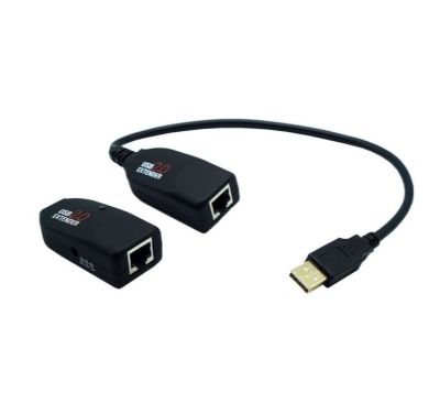 NEXIS 50M USB2.0 EXTENDER VIA CAT6 WITH POWER ADAPTOR. คุณสมบัติ  ขยายสัญญาณ USB2.0 ได้ไกลถึง 50 เมตรผ่านสาย CAT6 เส้นเดียวที่เชื่อมต่อตัวส่งและตัวรับ.