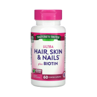 Natures Truth, Ultra Hair, Skin &amp; Nails Plus Biotin, 60 Coated Caplets