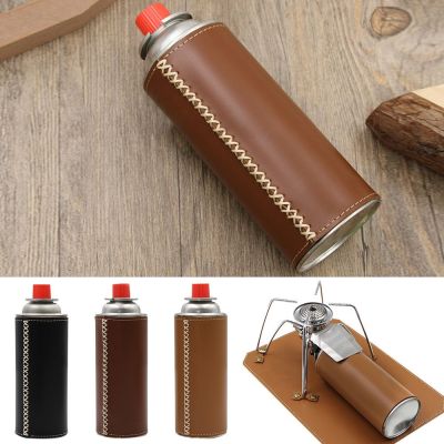 【hot】❅  Outdoor Anti-slip Gas Can Cover Anti-impact Storage Camping Leather Cylinder Sleeve