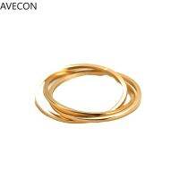 AVECON ใหม่ร้อนไทเทเนียมเหล็กสามแหวนวงเดียวผู้ชายและผู้หญิงสามแหวนแหวนคู่