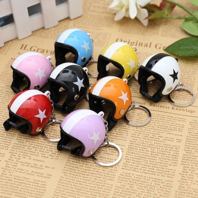 【hot】▼┋  1Pcs Motorcycle Safety Helmets Car Five-star Keychain Pendant Classic Accessories