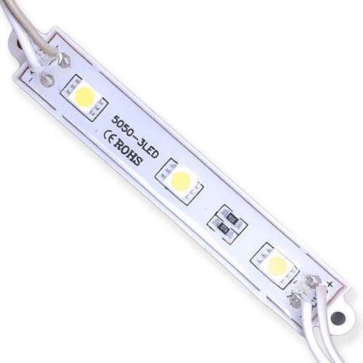 ไฟ-led-โมดูล-5050-dc-12v-3-led-ไฟป้ายโฆษณา-ไฟป้ายอักษรณ์กันน้ำ-เลือกสี-20ชิ้น