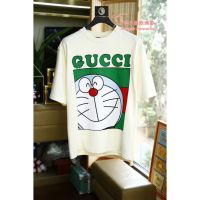 【New】Gucci เสื้อยืด ผ้าฝ้าย 100% พิมพ์ลายโลโก้ สําหรับผู้ชาย และผู้หญิง